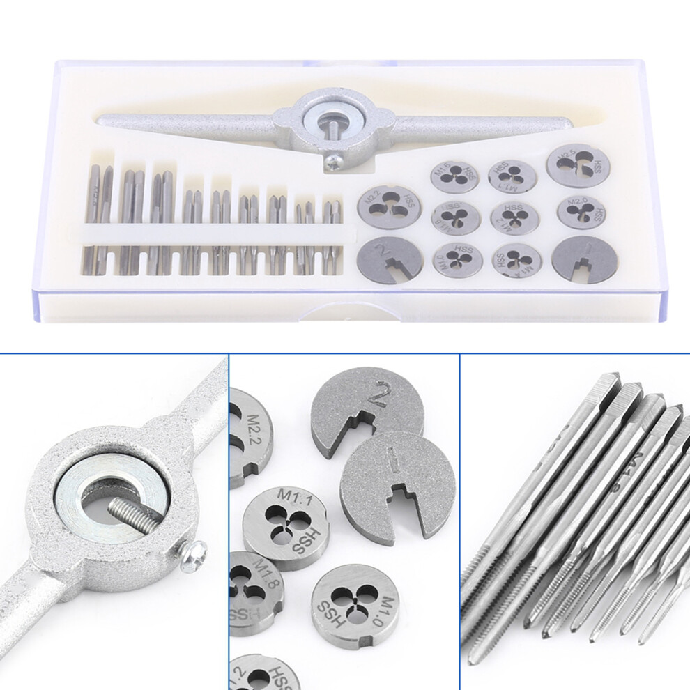 30pcs Taps & Dies Set with Spanner Tool