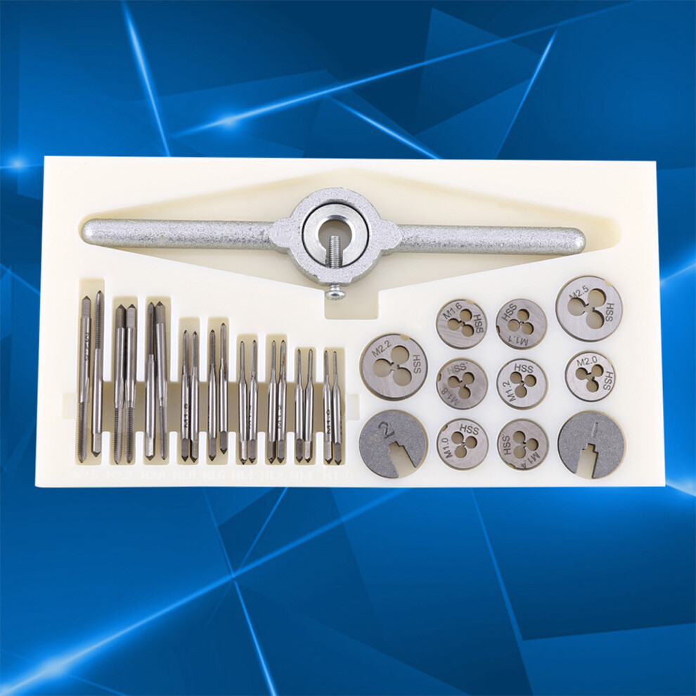 30pc Metric Tap and Die Set with Wrench