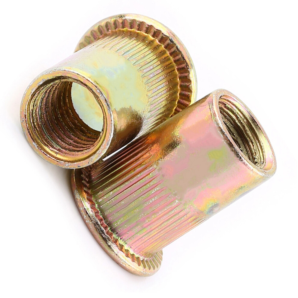 M3-M12 Carbon Steel Flat Rivet Nuts 100pcs
