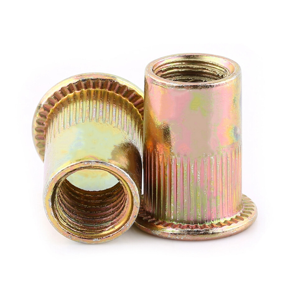 M3-M12 Carbon Steel Flat Rivet Nuts 100pcs