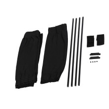 2 x 50s Car Sun Shade Window Curtain Adjustable UV Heat Insulation Black