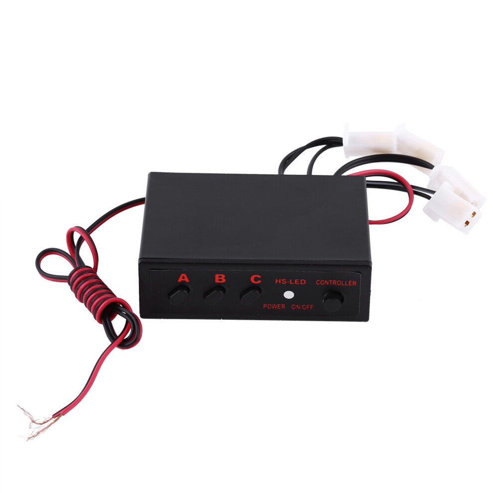 12V 4X3 Led Emergency Strobe Flash Modes For Cars & Motorcycles Light/Red/Blue 7901393020046