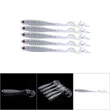 Bass & Snakehead Fish Lure 5pcs Silver 13cm Soft Bait for Australian Anglers