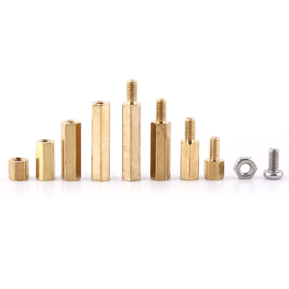 M3 PCB Brass Spacer Set Hex