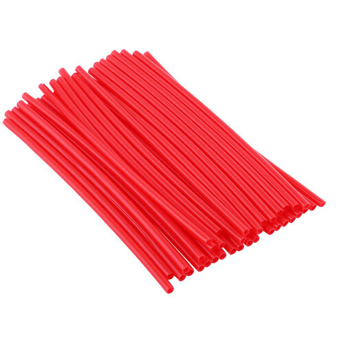 36pcs Motorcycle Spoke Protector Wraps Kit, White, Red, Blue, Off Road
