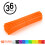 36pcs Motorcycle Spoke Protector Wraps Off-Road Orange 17cm Durable 3