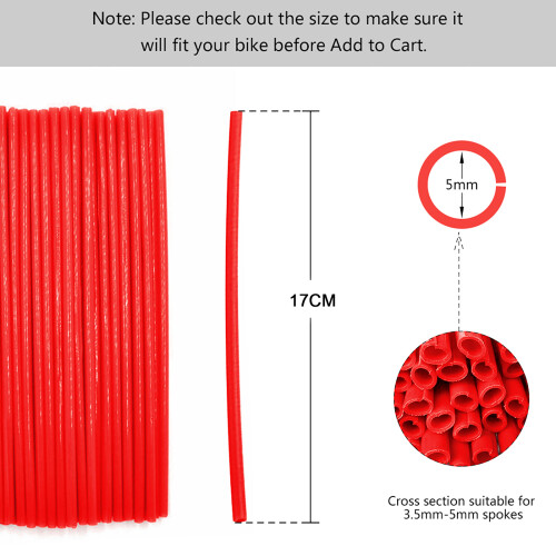 36pcs Motorcycle Spoke Protector Wraps Kit, White, Red, Blue, Off Road 1