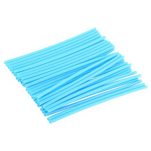 36pcs Sky Blue Motorcycle Spoke Covers 17cm Off Road Wheel Wraps