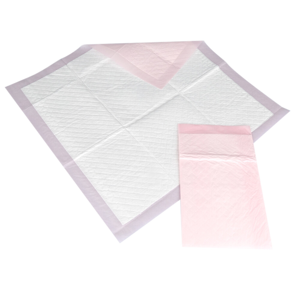 Pink 15Pcs Disposable Adult Urinary Incontinence Pads, 60X60cm,