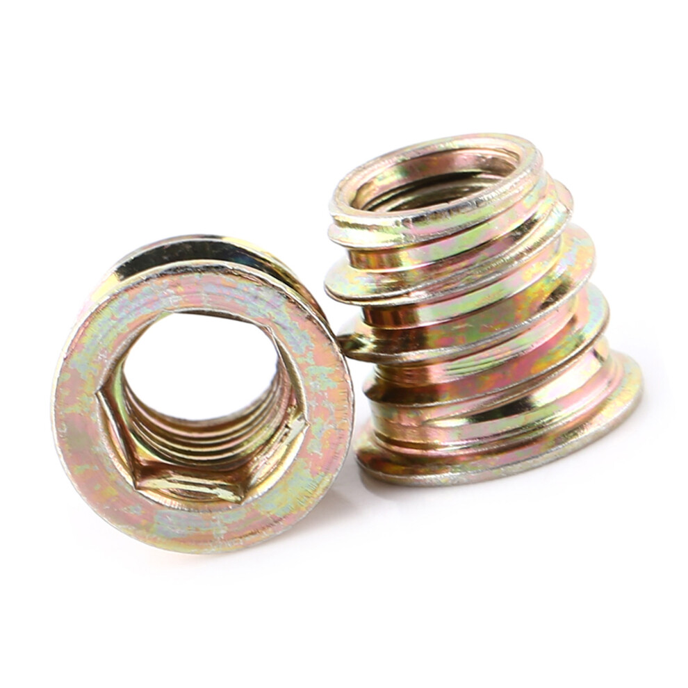 Secure M8*13Mm Carbon Steel Insert Nuts Zinc Plated Hex Socket Fasteners 4961393022733