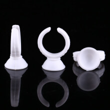 100pcs Small Disposable Pigment Ink Rings, 1.2cm White Holders