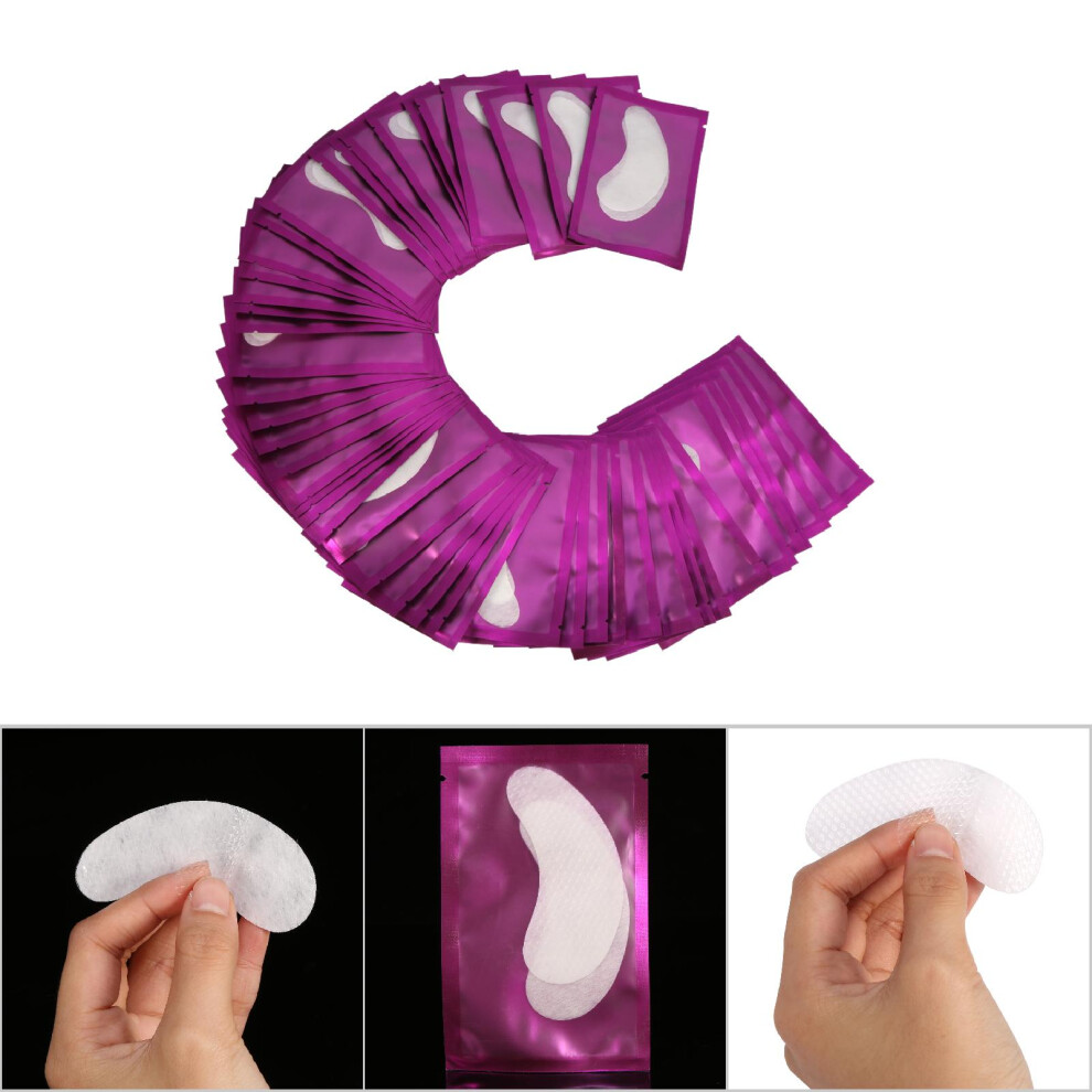 Purple Hydrogel Eye Patches For Eyelash Extension 10Pairs Moisturizing