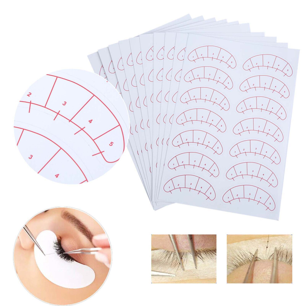 Eyelash Extension Adhesive Stickers 140PCS Eye Lash Isolation Pads Patches Tool