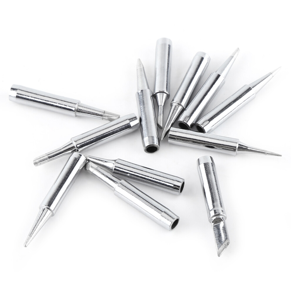 12Pcs Lead-Free Soldering Tips For Iron Station High-Quality Replacement Set 9421393117990