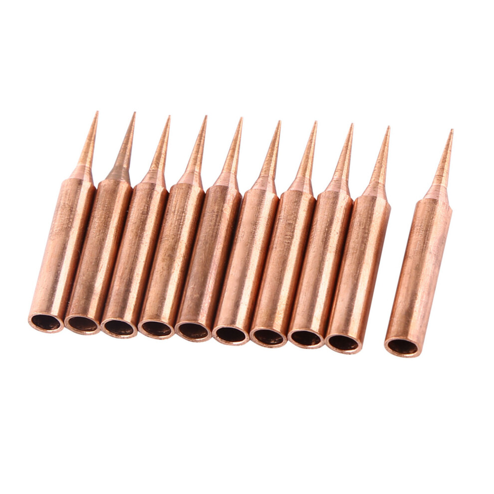Copper Soldering Iron Tips 10Pcs Low Temp 900M-T-I Station Tool For Electronics 4661393118053