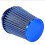Car High Flow Cold Air Filter Intake Kit Blue 76mm Inlet 4
