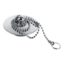 Chrome Metal Drain Cover Stopper for Kitchen & Bathroom, 4.2cm Diameter