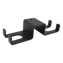 Multifunctional Vertical Rod Holder Metal Texture for Fitness