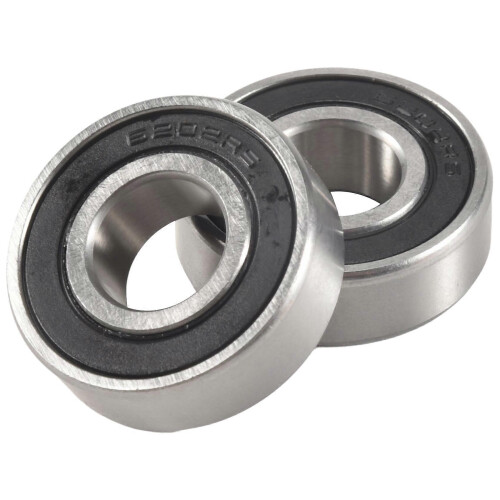 2Pcs 6202RS 15mm Εσωτερικό 35mm Εξωτερικό ρουλεμάν βαθιάς αυλάκωσης μονής σειράς 1