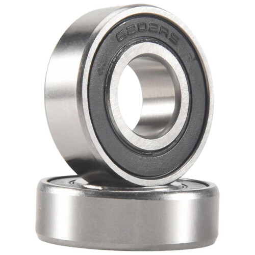 2Pcs 6202RS 15mm Εσωτερικό 35mm Εξωτερικό ρουλεμάν βαθιάς αυλάκωσης μονής σειράς 2