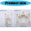 Ramadans Eid Home Decors Gold and White Mosque Tower Islamic-A. 4