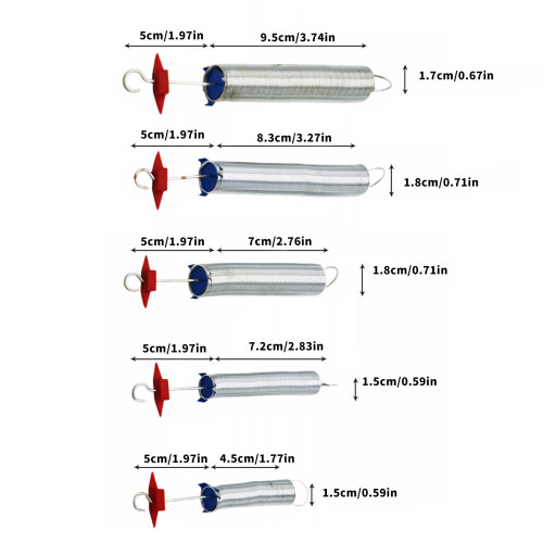 Ensemble d'expérimentation de la loi de Hooke, 5 pièces, 2