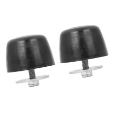 2 PCS schwarze Gummistoßstangenpolster Haubenstopp für KJ71051BK