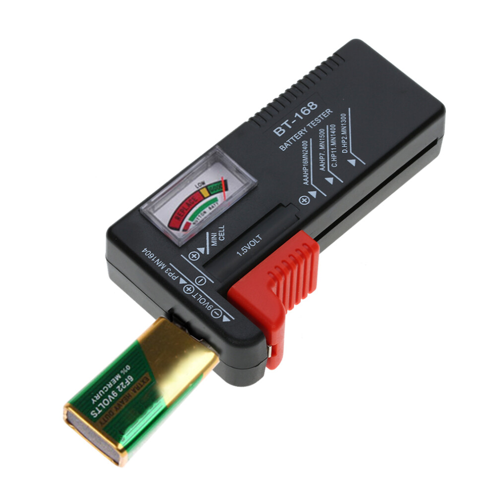 Universal Battery Tester For Aa, Aaa, C, D, 9V & 1.5V Batteries, Compact & Digital 3471393027054