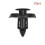 10 τμχ Νάιλον Trim Board Panel Retainer Clips Rivet Fasteners Μαύρο Για 1