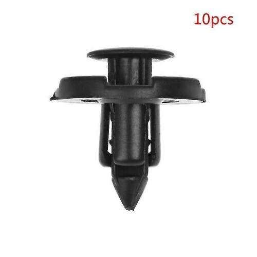 10 τμχ Νάιλον Trim Board Panel Retainer Clips Rivet Fasteners Μαύρο Για