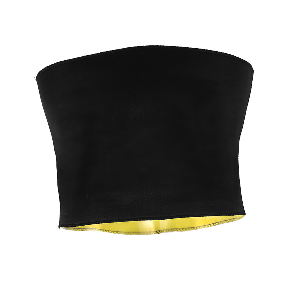 Black Women Men Tummy Slimming Waist Trainer Abdomen Belt (L)