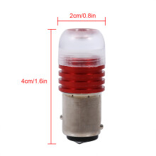 2Pcs 1157 2357 Red LED Tail Brake Lights, Flashing, 3W, 4cm