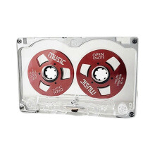 50 minuten retro blanco bandschijf dubbelzijdige metalen kleine open schijf blanco cassettebandschijf
