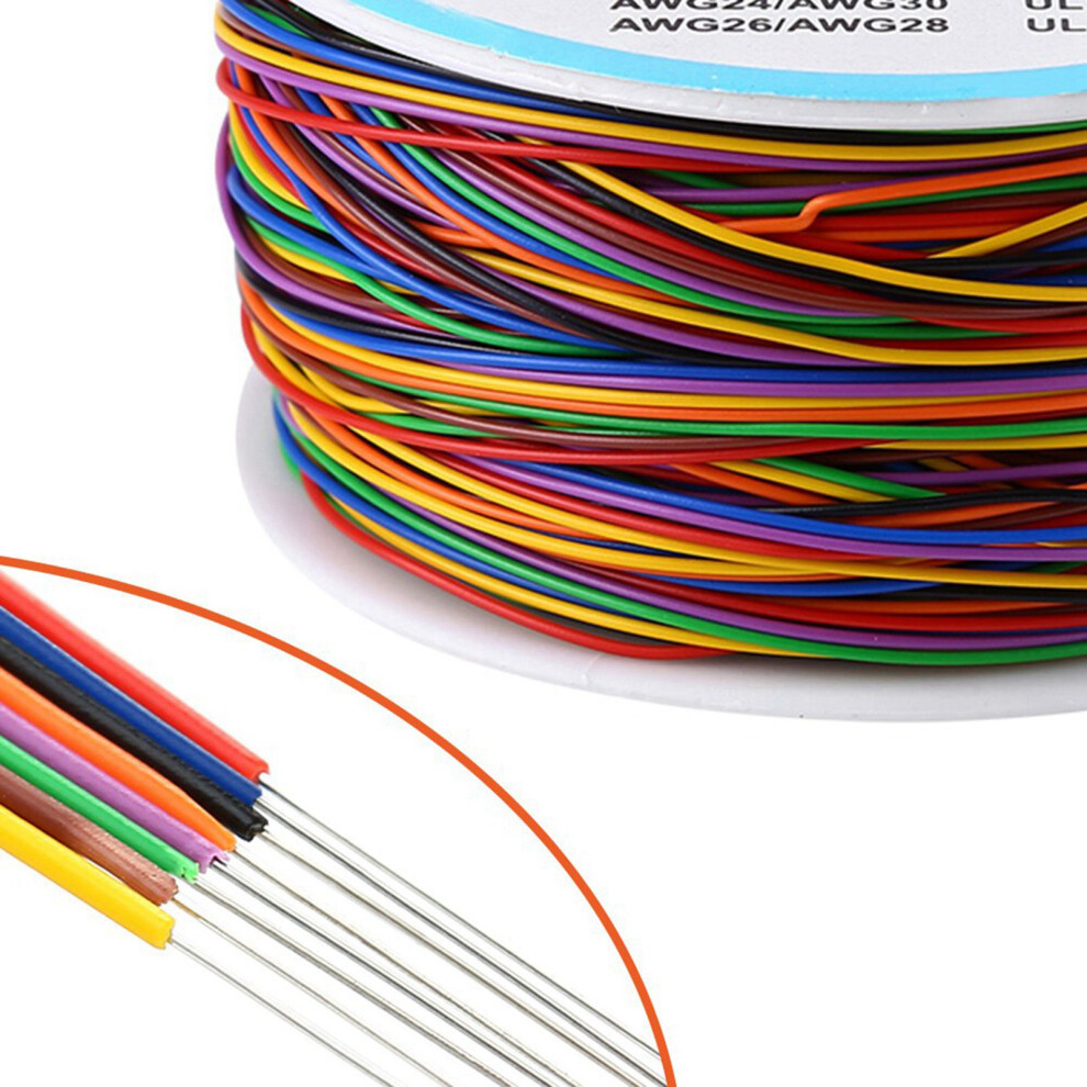 Colorful P/N B-30-1000 250M 8-Wire Copper Test Cable, 0.55Mm 4691393027642