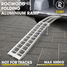 1 x Motorcycle Ramp Bike Motorbike 500KG Loading Folding Aluminium With Strap