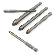 5 Sizes (4+6+8+10+12 mm) High-Speed Carbide Masonry Drill Bits for Tiles, Ceramics, Glass, and More