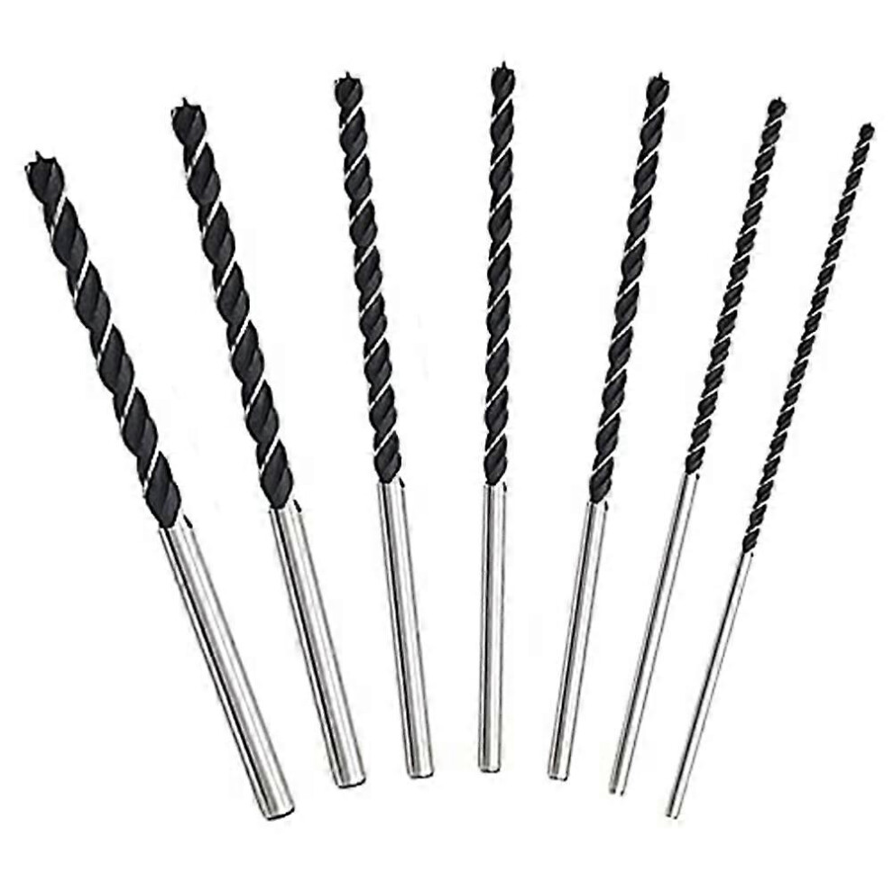 7Pcs Extra Long Wood Drill Bit Set 12 Inch 300Mm Drill Bits Diy Woodworking Tool Spiral Drill Extra Long Drill 6935161837285