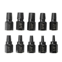 10-Stück-Schraubenextraktor-Set Schraubenentferner-Set Metall Easy Out Bohrer Gebrochener Bolzen-Entferner Multi-Spline