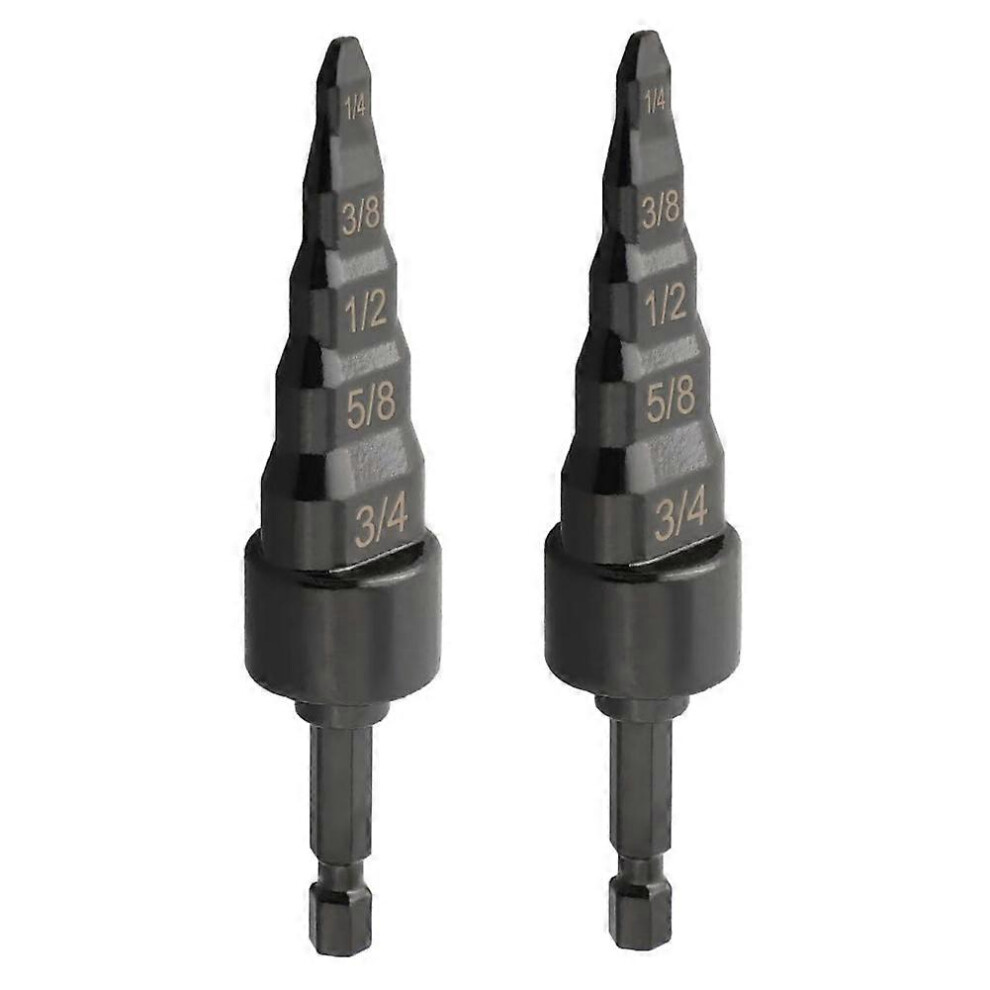 2Pcs Copper Tube Expander, 5 In1 Air Conditioner Copper Pipe Swaging Flaring Drill Bits Repair Tool 6935161829495