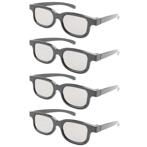 4Pcs Polarized Passive 3D Glasses for Cinema IMIX Screen