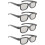 4Pcs Polarized Passive 3D Glasses for Cinema IMIX Screen 2
