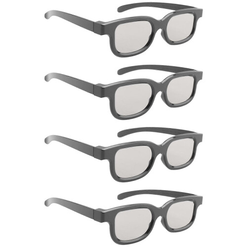 4Pcs Polarized Passive 3D Glasses for Cinema IMIX Screen 1