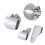 Chrome Motorcycle Headlight Side Mount Kit 1