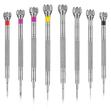 8 Teile Präzisionsschraubendreher, Juwelier-Schraubendreher-Set, Uhrenreparatur-Schraubendreher-Set 0,6–1,6 mm, Mikroschraubendreher