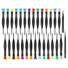30 in 1 Torx Screwdriver Kit Magnetic Precision Screwdriver Set with Phillips Flathead Mini Screwdrivers ESD Tweezers