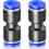 10 pezzi blu 4mm OD Straight Push To Connect Connects (PU-4) 1