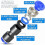 10 pezzi blu 4mm OD Straight Push To Connect Connects (PU-4) 3