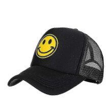 Smiley-Gesicht, Trucker-Hut, Sommer, Netz-Baseballkappe, Frauen Männer, Männer