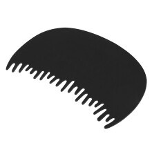 Minnow Hairline Comb Plastic Black 11x8cm, Hair Fiber Shield Tool