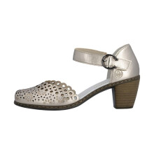 Sandali con Tacco in Pelle Rieker - Argento/platino